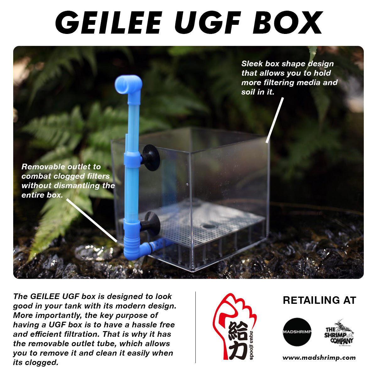 GEILEE UGF Box undergravel filter